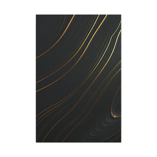 Golden Trace Minimalist Wall Art & Canvas Prints