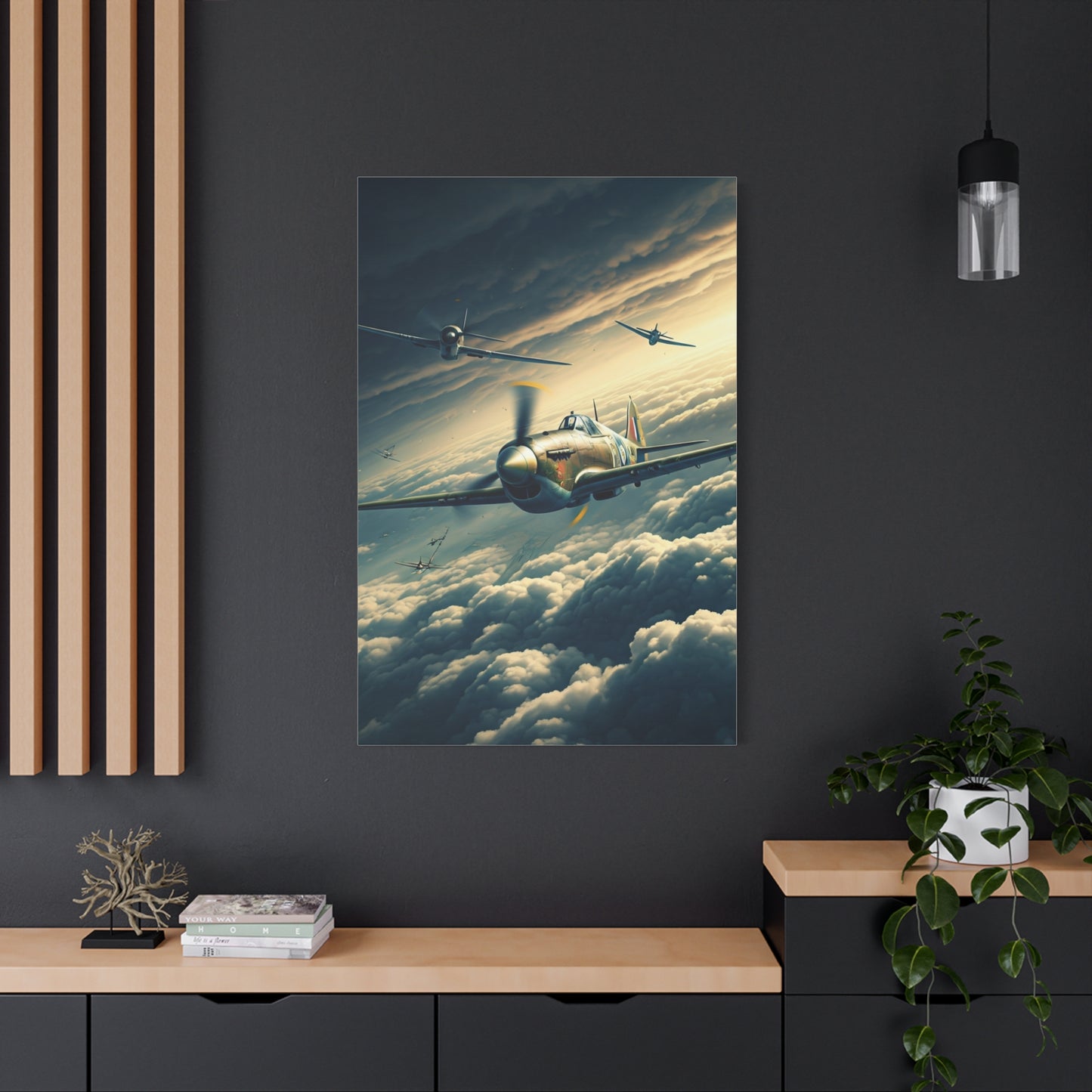 Squadron Flight Over Endless Skies Wall Art & Canvas Prints