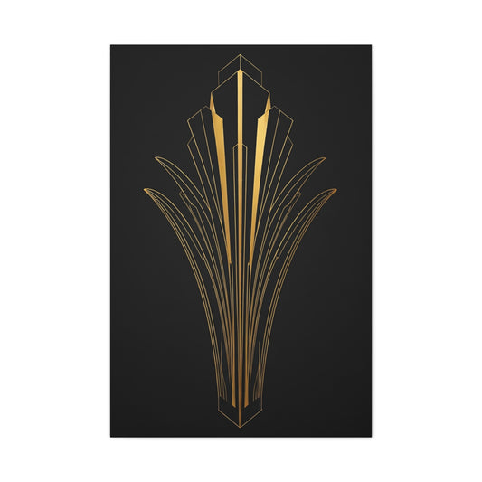 Art Deco Crown Radiance Wall Art & Canvas Prints
