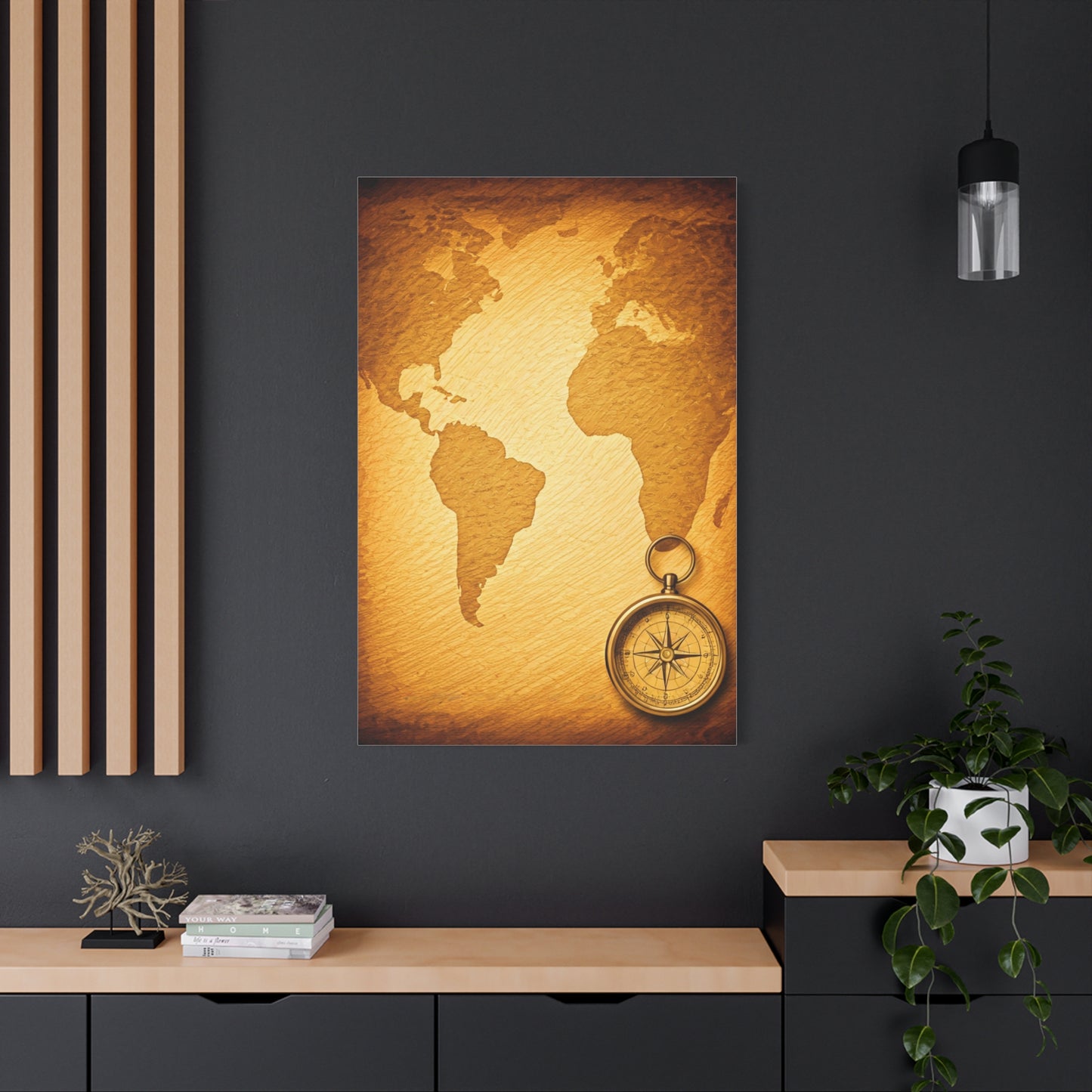 Compass Adventure World Map Wall Art & Canvas Prints