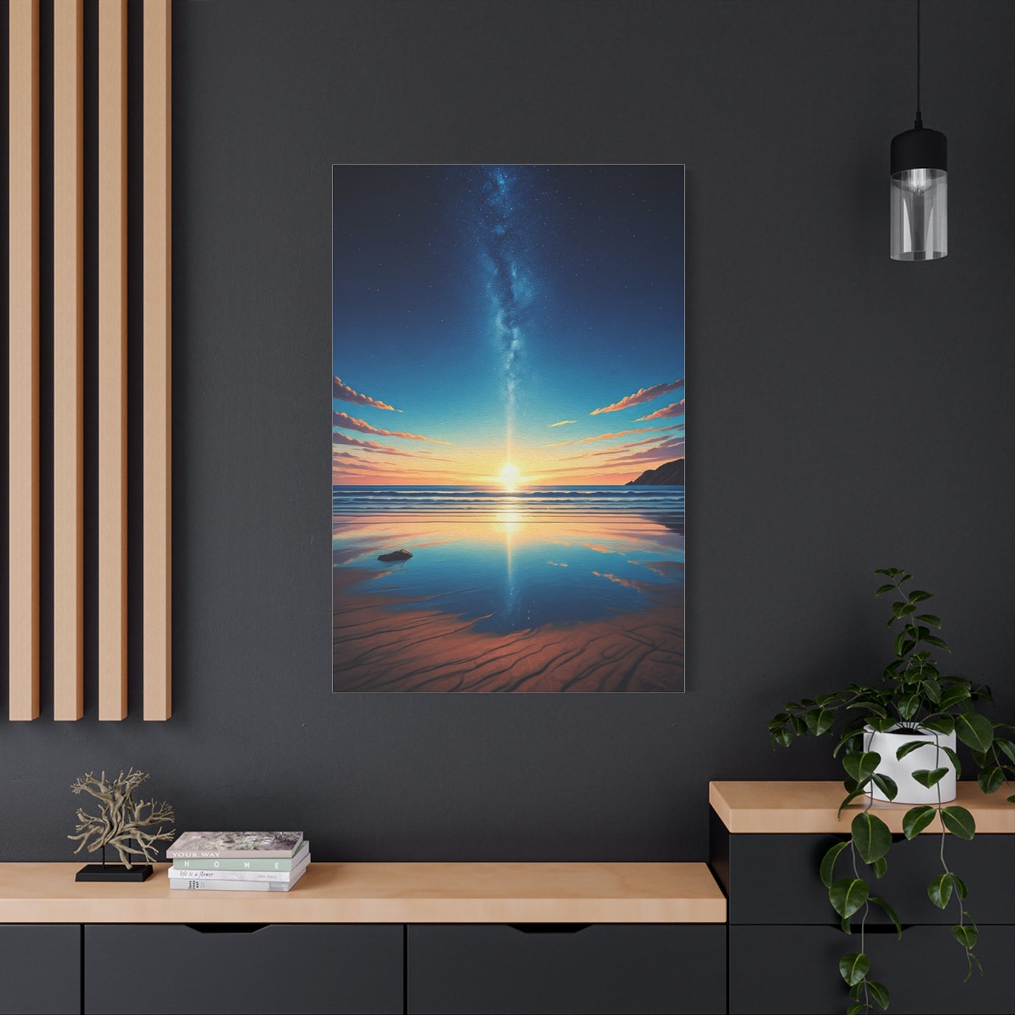 Starry Horizon Sunset Reflection Wall Art & Canvas Prints