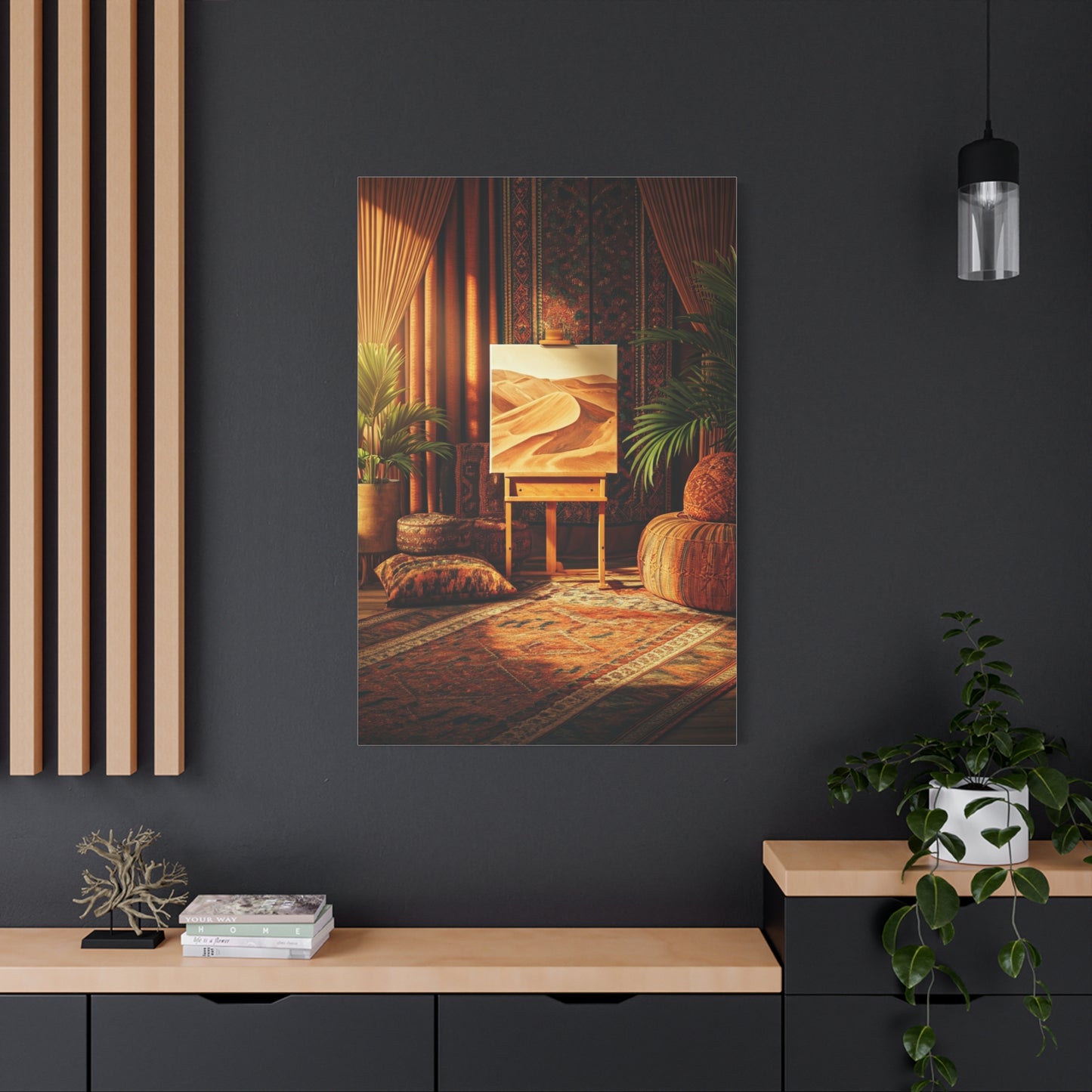 Bohemian Desert Studio Interior Wall Art & Canvas Prints