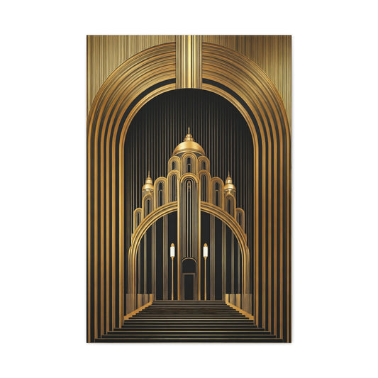 Golden Cathedral Deco Architecture Wall Art & Canvas Prints