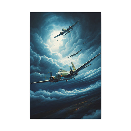 Thunder Squadron Dogfight Sky Wall Art & Canvas Prints