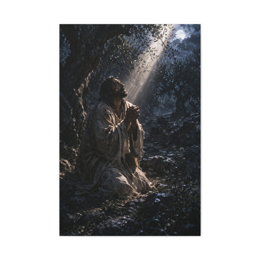 Agony in Gethsemane Night Prayer Wall Art & Canvas Print