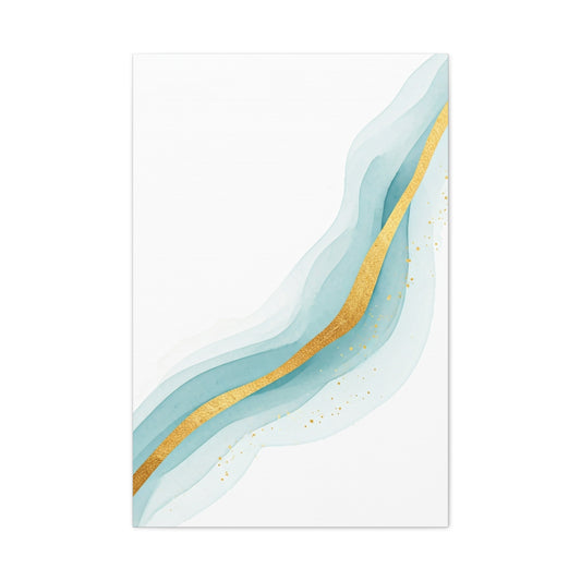 Gold Vein Flow Abstract Wall Art & Canvas Prints