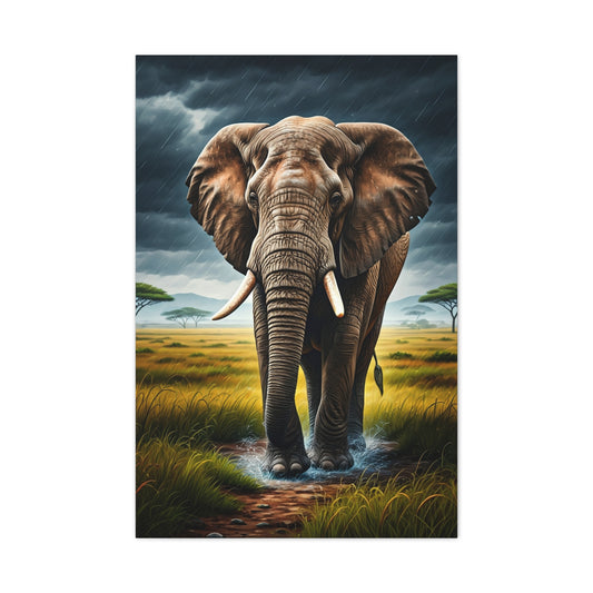 Elephant in the Storm Wall Art & Canvas Prints