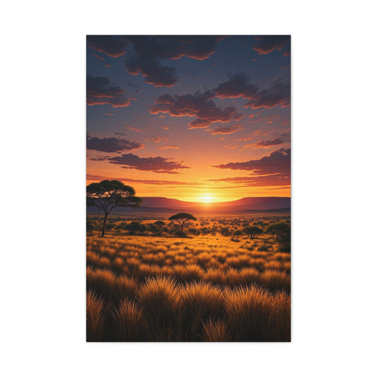 Savannah Sunset Glow Wall Art & Canvas Prints