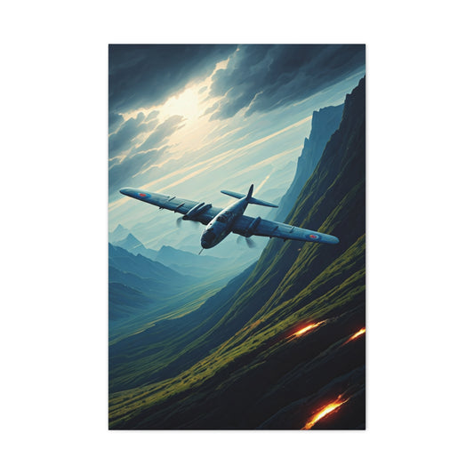 Canyon Strike Fighter Mission Wall Art & Canvas Prints