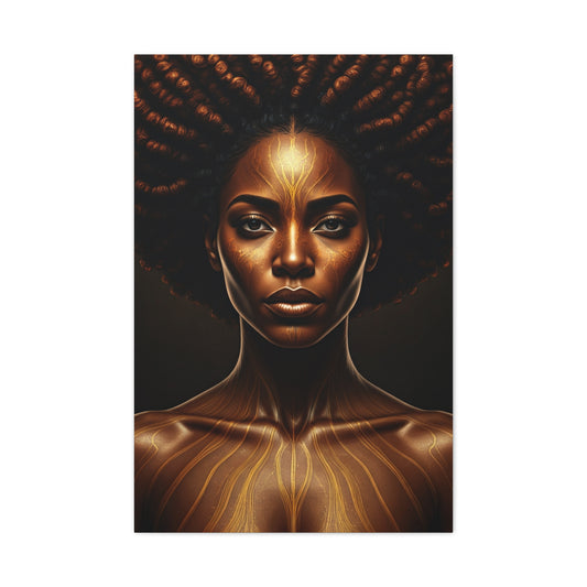 Radiant Tribal Goddess Portrait Wall Art & Canvas Prints