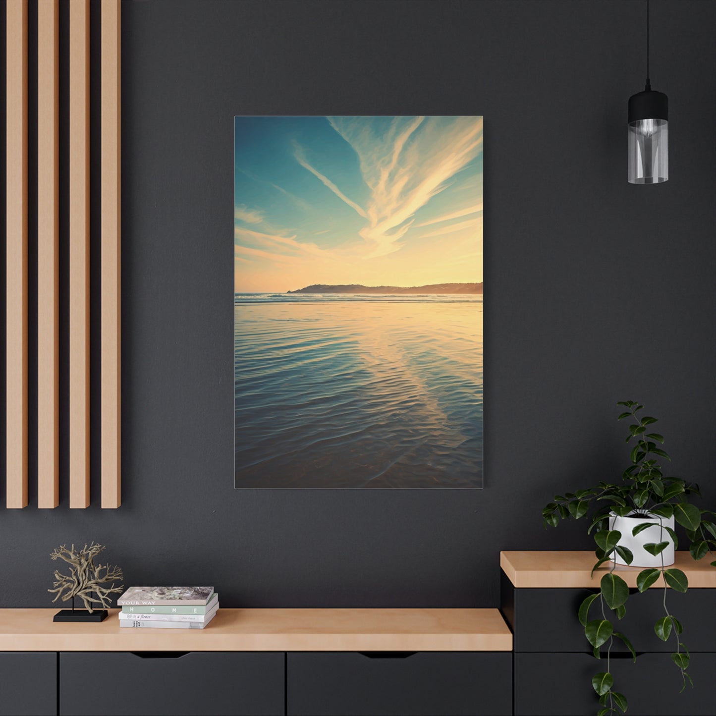 Sunset Reflection Coastal Waters Wall Art & Canvas Prints