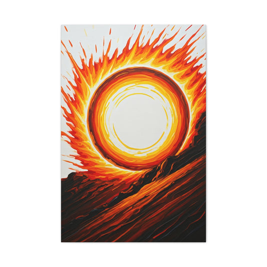 Solar Inferno Abstract Wall Art & Canvas Prints