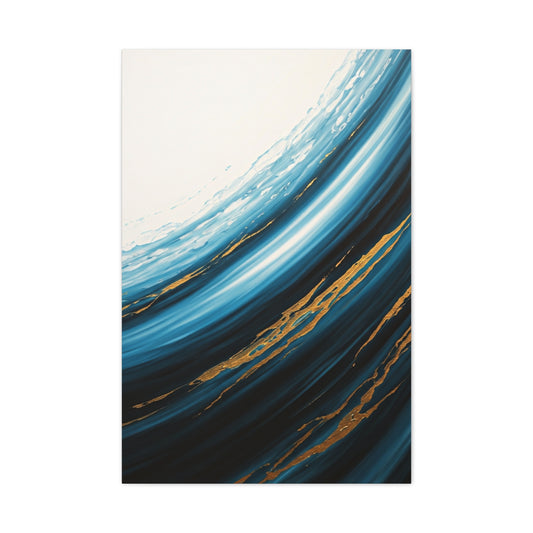 Azure Current Gold Accent Wall Art & Canvas Prints