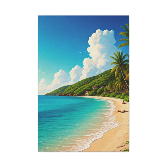 Sunlit Island Shore Retreat Wall Art & Canvas Prints