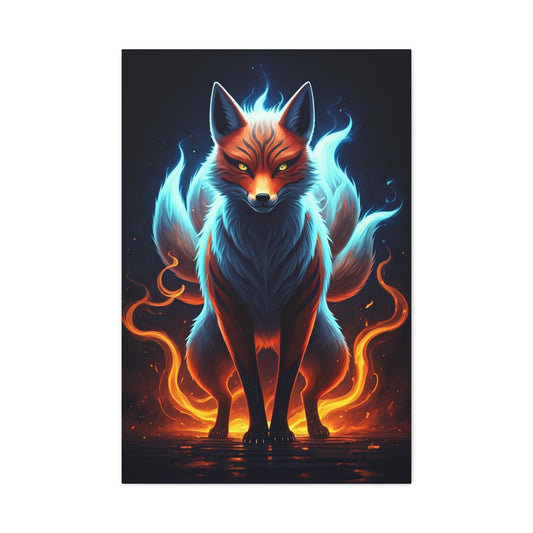 Spirit Flame Fox Wall Art & Canvas Prints