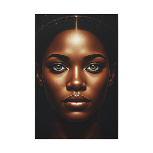 Golden Glow Goddess Portrait Wall Art & Canvas Prints