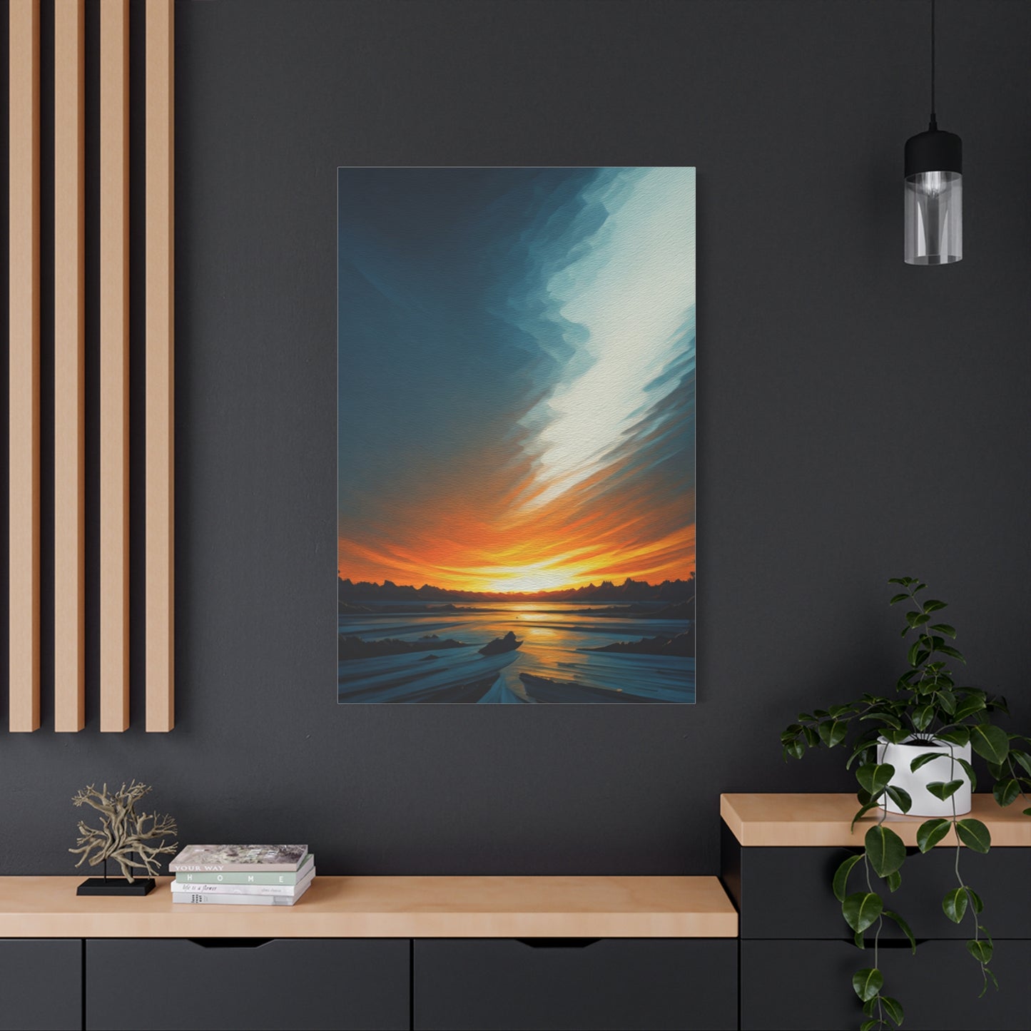 Calm Horizon at Dusk Wall Art & Canvas Prints