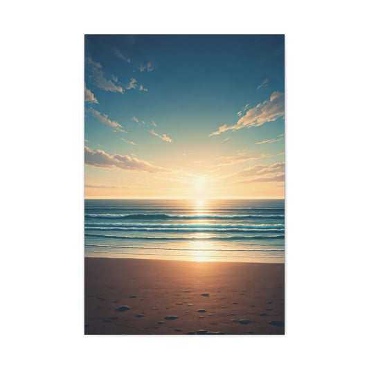 Endless Coastal Dawn Reflection Wall Art & Canvas Prints