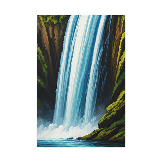 Tall Cascading Waterfall Wall Art & Canvas Prints