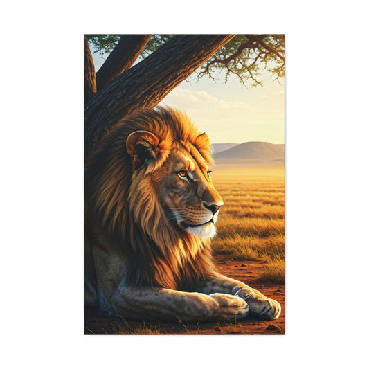 Lion of the Plains Wall Art & Canvas Prints