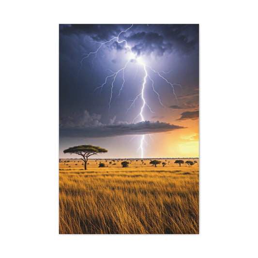 Golden Savannah Horizon Wall Art & Canvas Prints