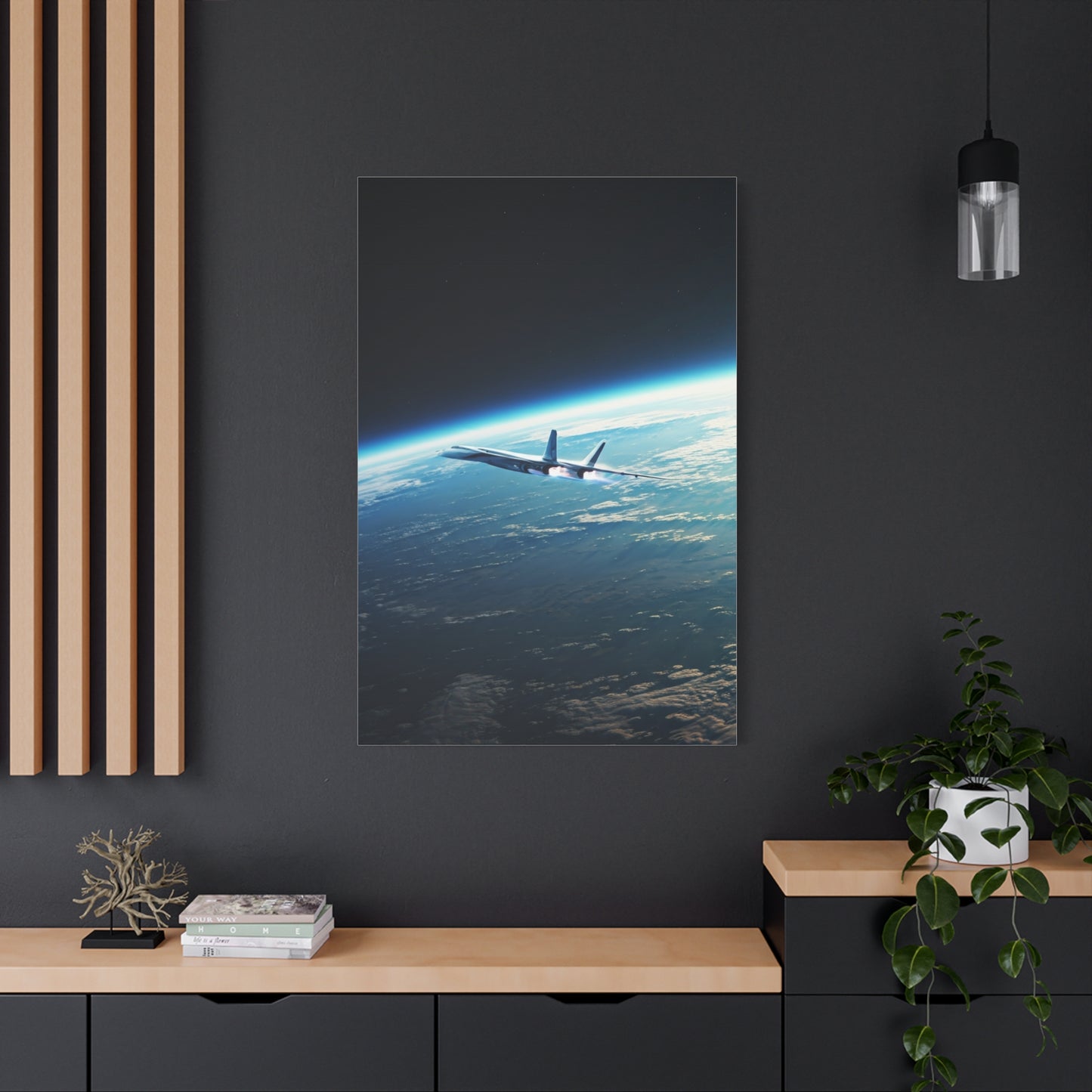 High-Altitude Spaceplane Earth Orbit Wall Art & Canvas Prints