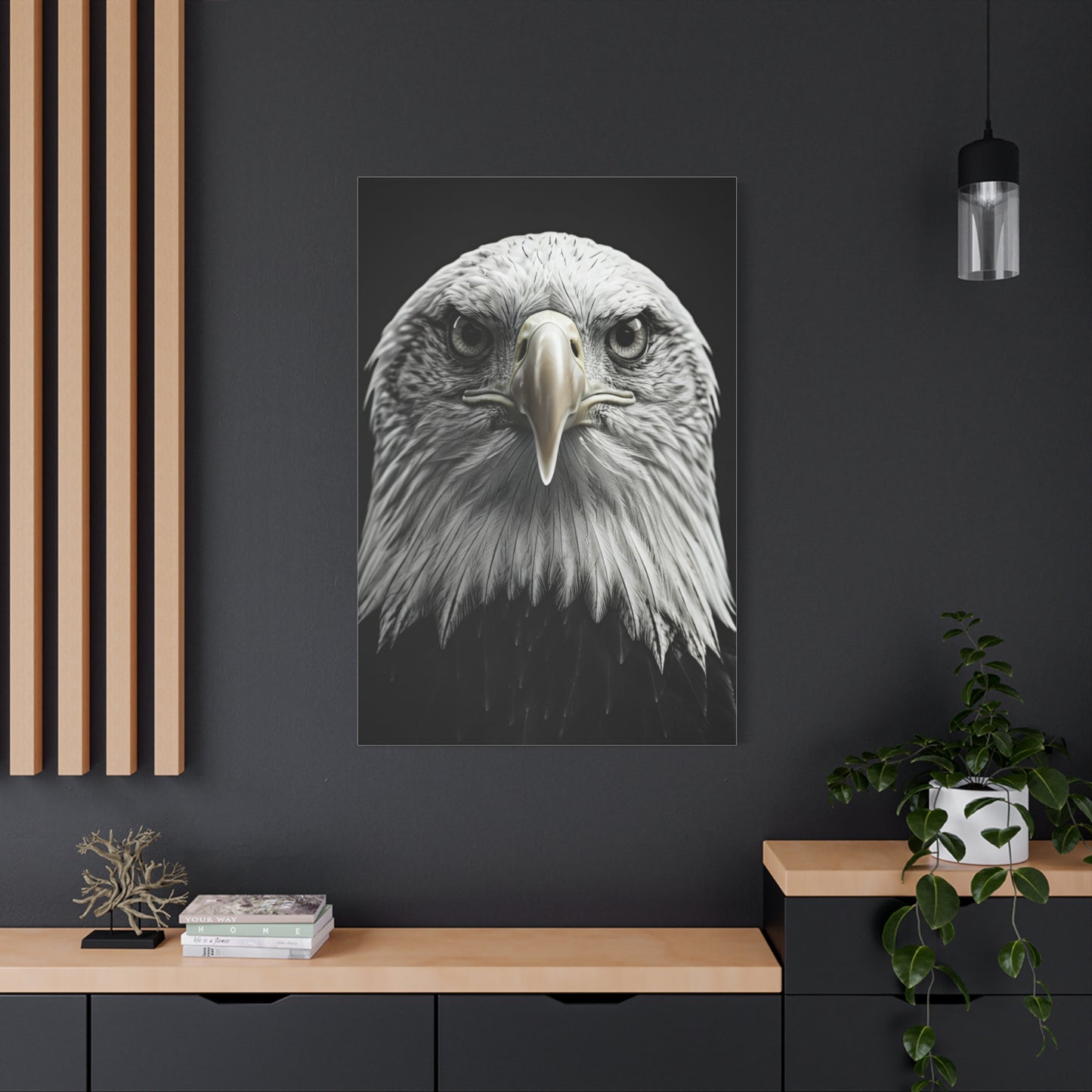 Bald Eagle Power Portrait Wall Art & Canvas Prints
