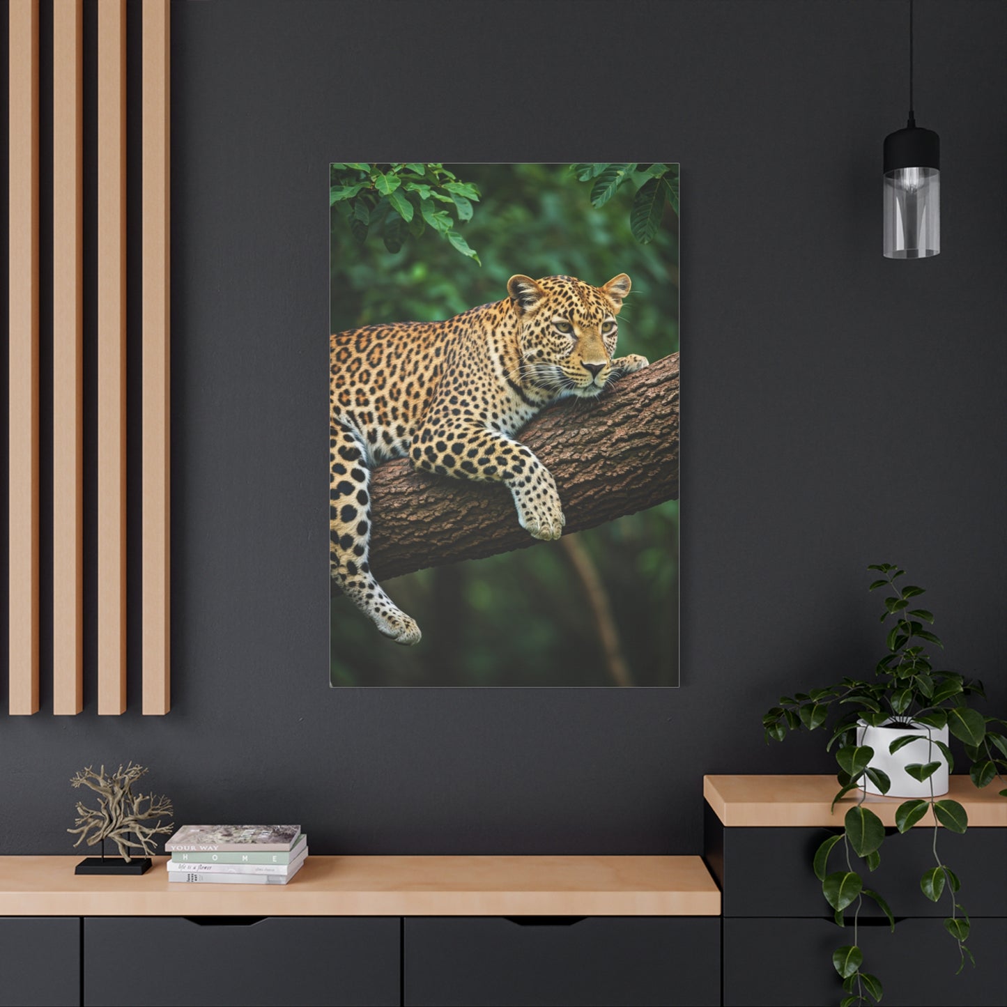 Leopard Resting in Jungle Canopy Wall Art & Canvas Prints