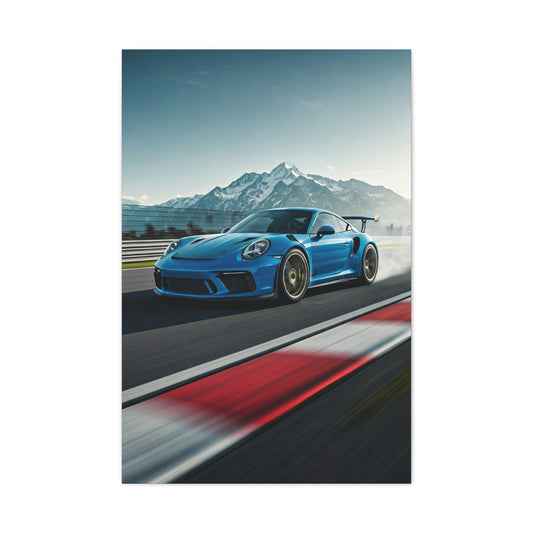 2019 Porsche 911 Alpine Circuit Attack Wall Art & Canvas Prints