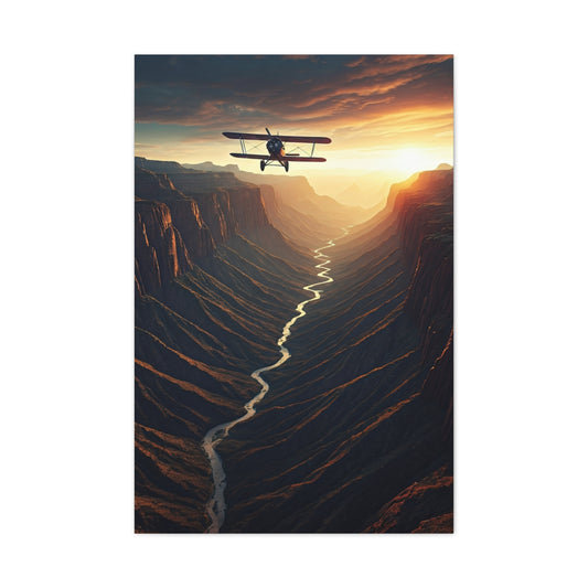 Canyon Flight Into Golden Distance Wall Art & Canvas Prints