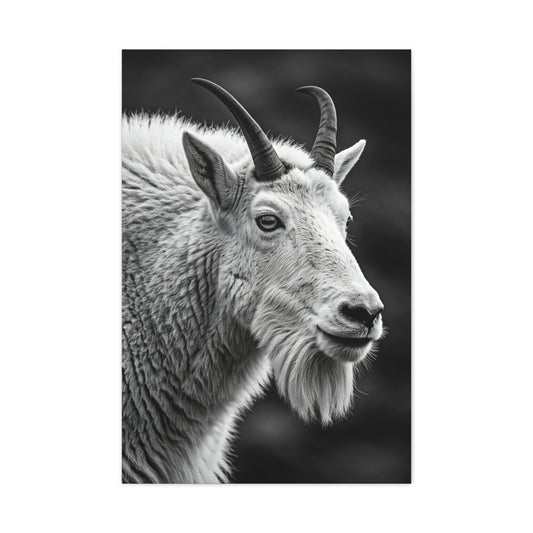 Alpine Goat Portrait Wall Art & Canvas Prints
