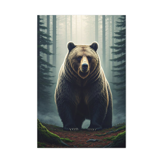Majestic Forest Grizzly Bear Wall Art & Canvas Prints
