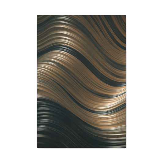Gilded Waveform Abstract Wall Art & Canvas Prints
