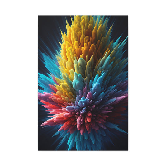 Vibrant Energy Bloom Abstract Wall Art & Canvas Prints
