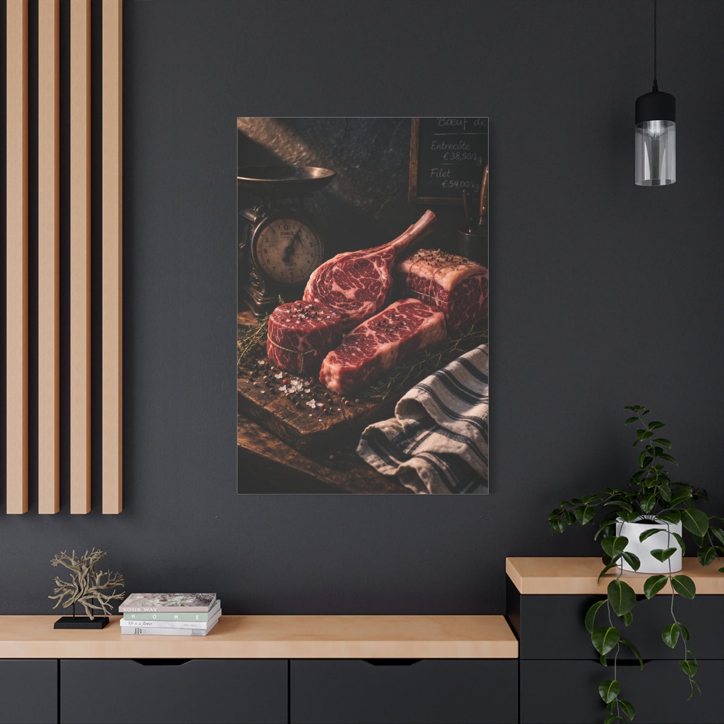 Premium Butcher Counter Steak Still Life Wall Art & Canvas Print
