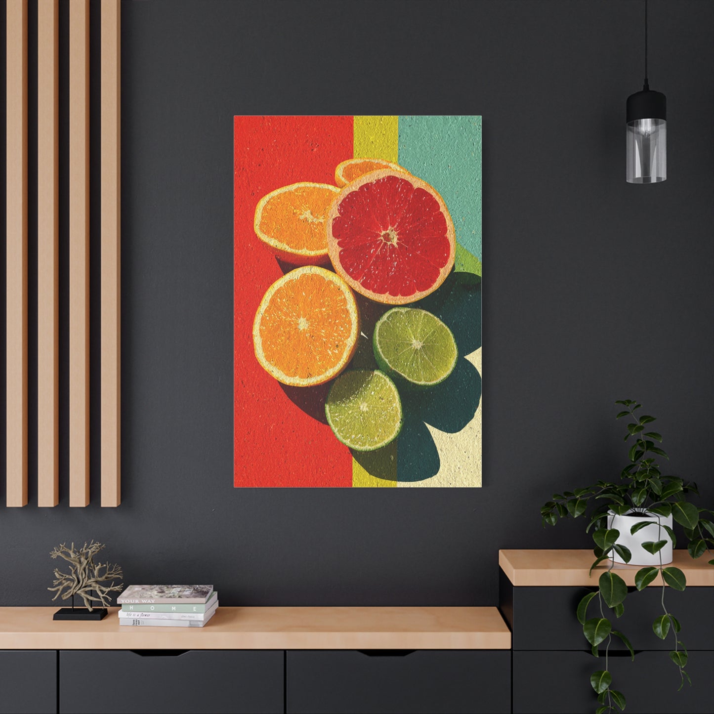 Citrus Pop Art Kitchen Composition Wall Art & Canvas Print