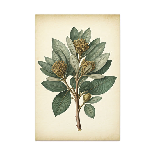 Floral Branch Illustration Wall Art & Canvas Prints