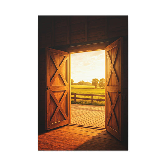 Open Barn Doors to Summer Fields Wall Art & Canvas Prints