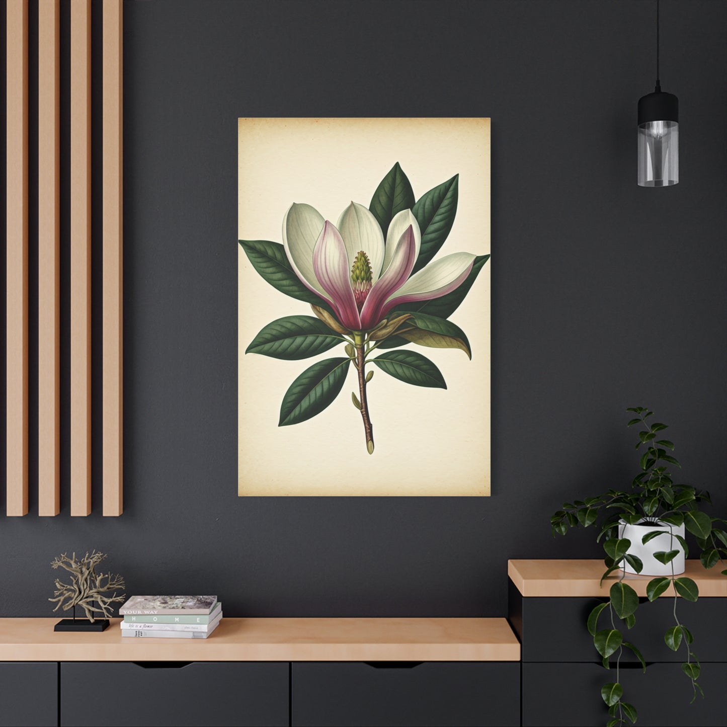 Magnolia Flower Cross Section Wall Art & Canvas Prints