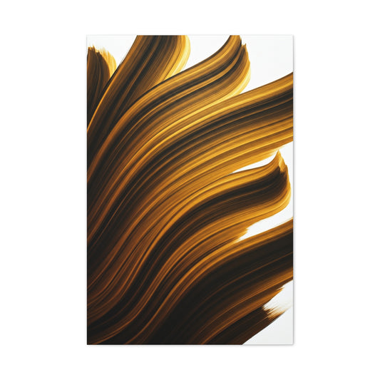 Golden Flux Motion Abstract Wall Art & Canvas Prints