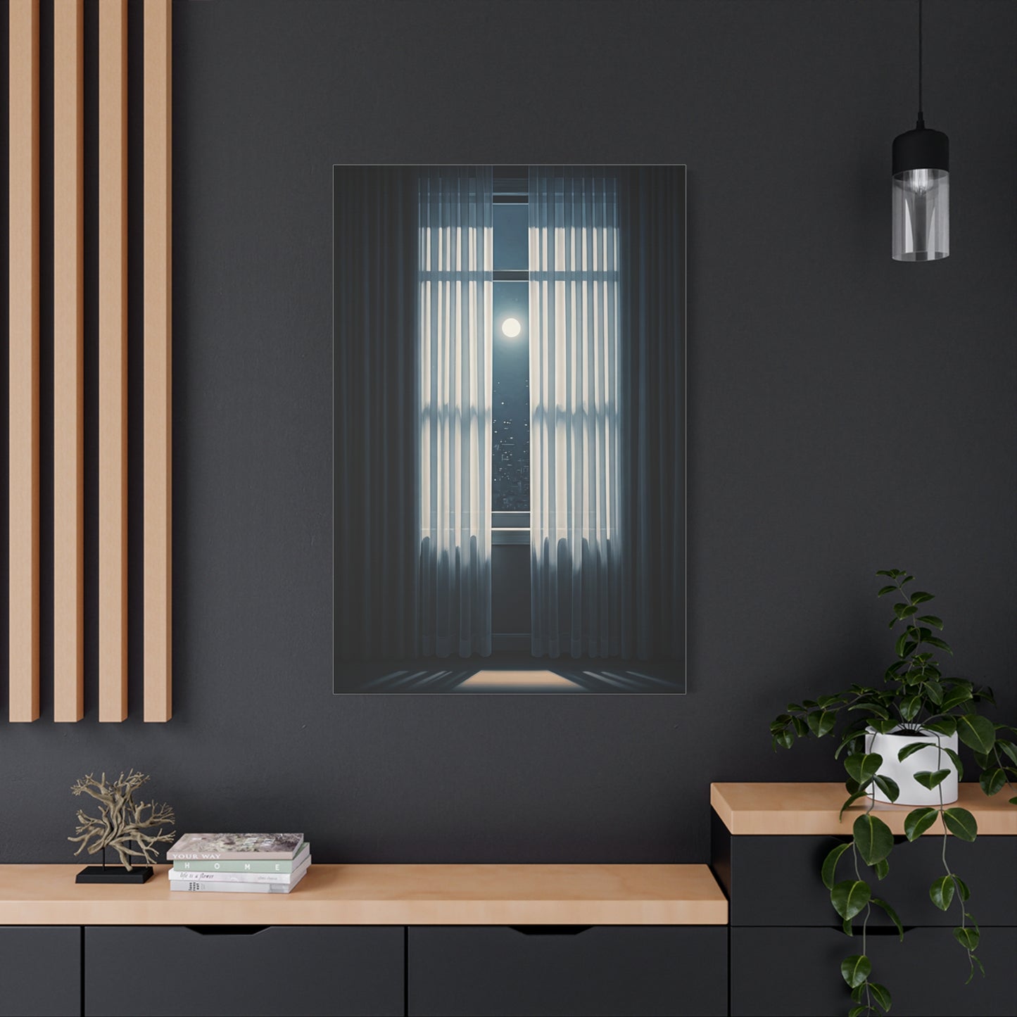 Moonlit Window Stillness Wall Art & Canvas Prints