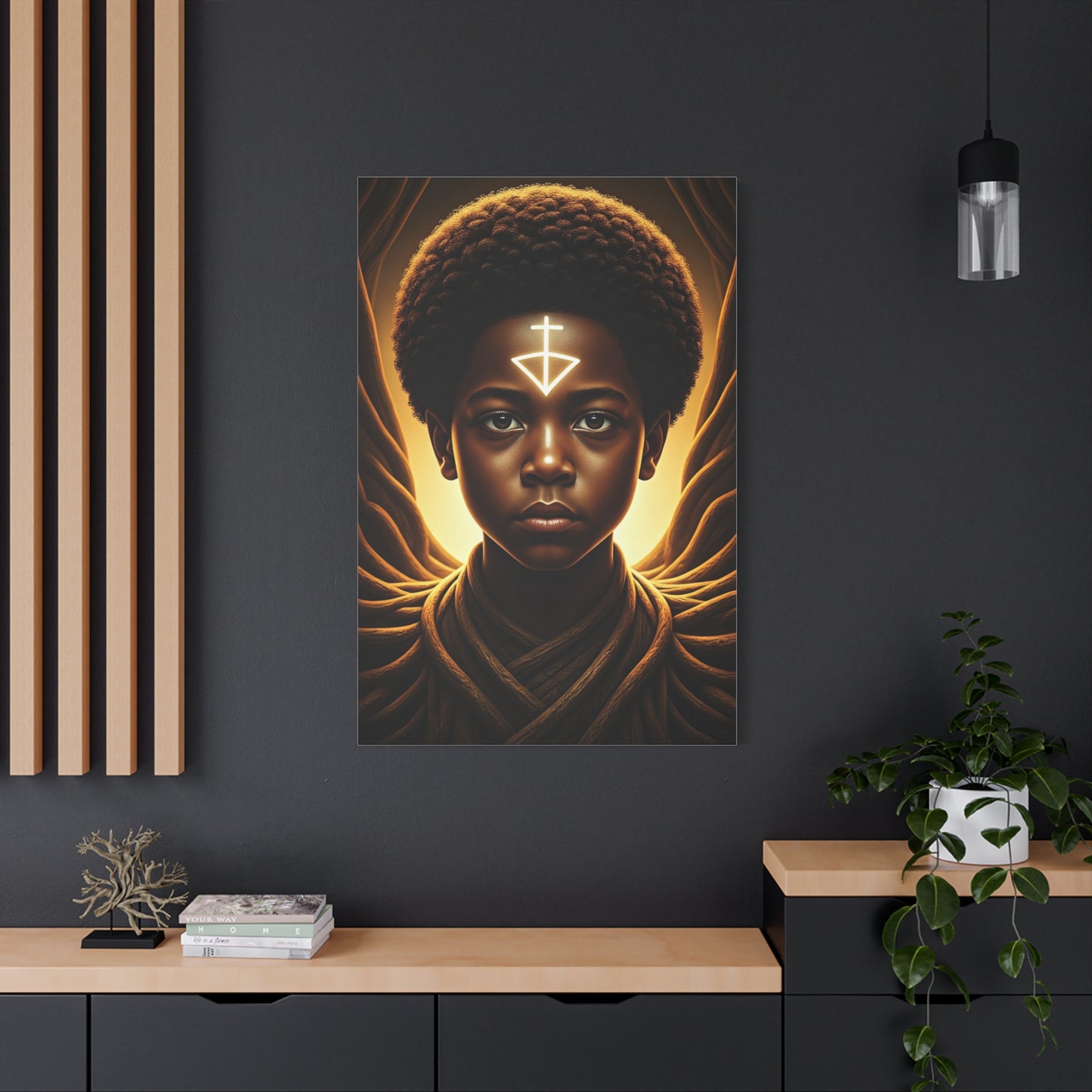 Sacred Youth Symbol Portrait Wall Art & Canvas Prints