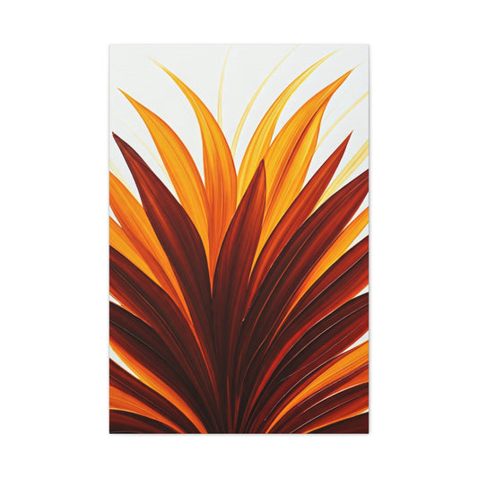 Radiant Flame Petals Abstract Wall Art & Canvas Prints