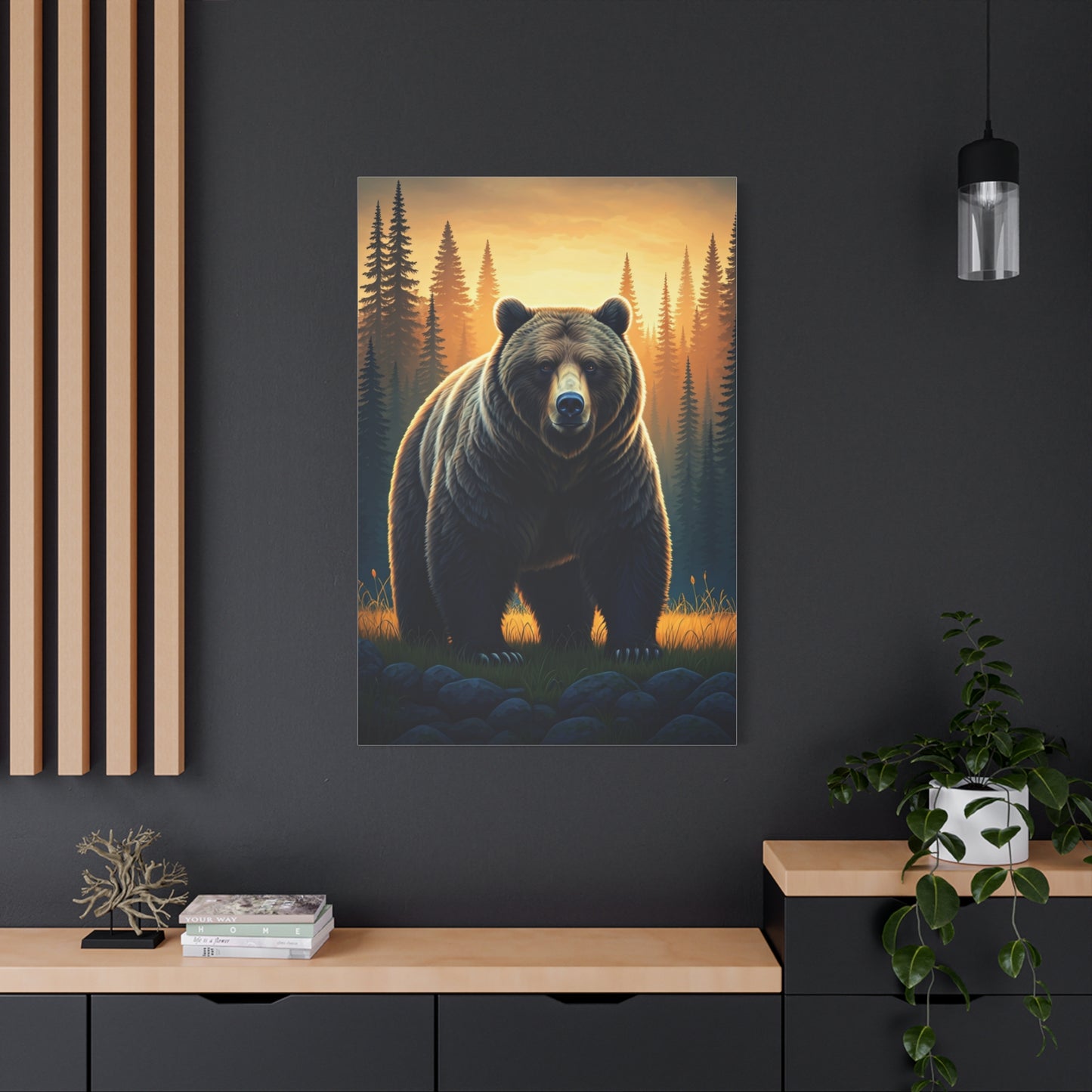Calm Forest Bear Portrait Wall Art & Canvas Prints
