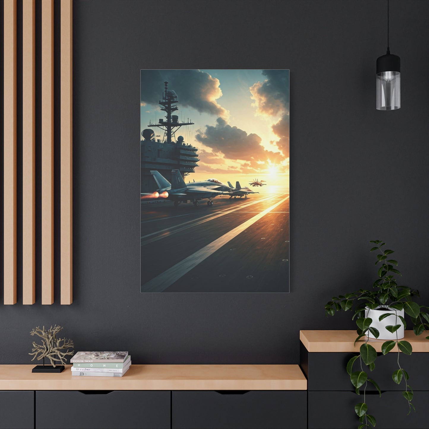Aircraft Carrier Launch Mission Wall Art & Canvas Prints