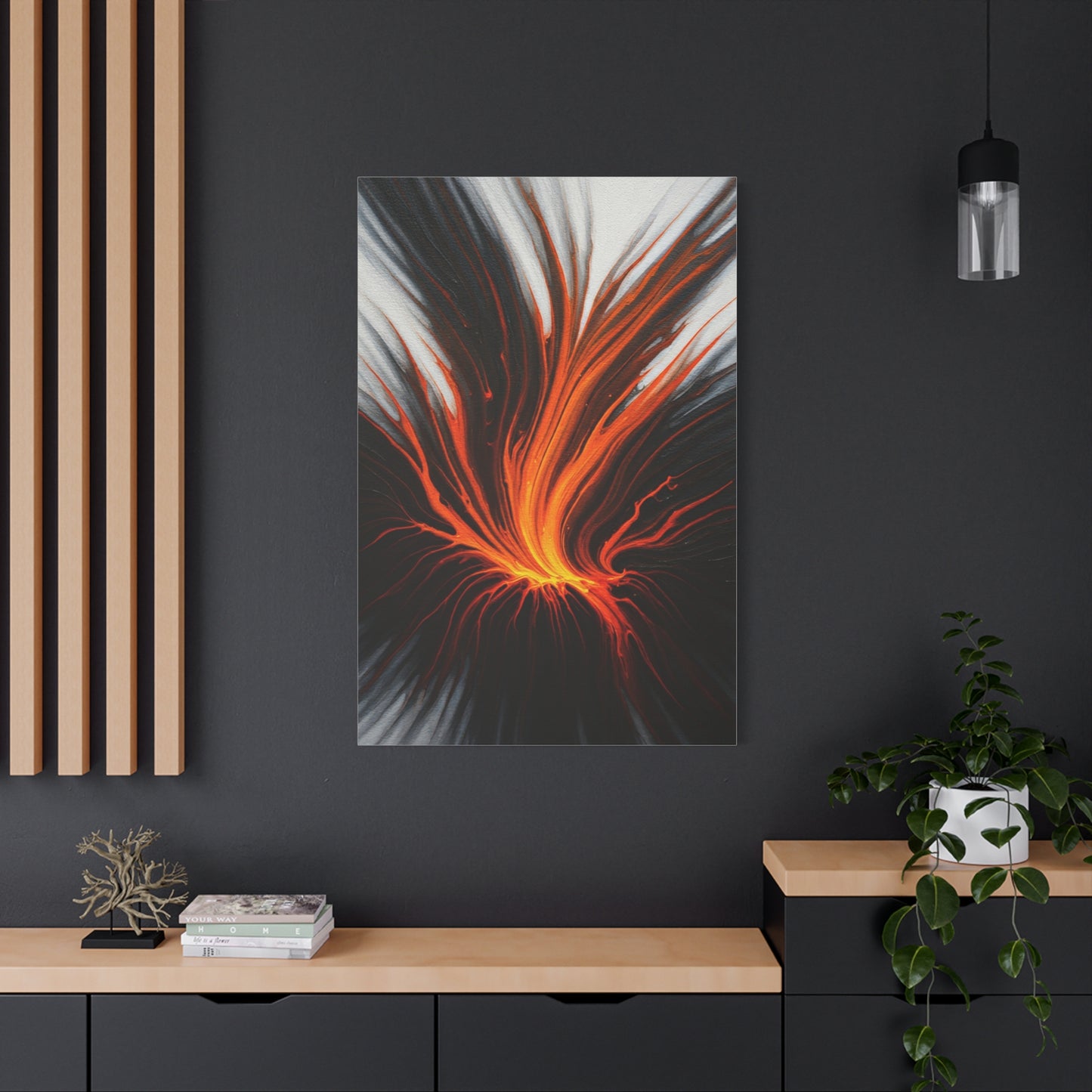 Fiery Energy Surge Abstract Wall Art & Canvas Prints