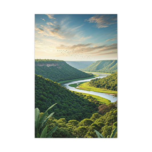 Scenic River Valley Landscape View Wall Art & Canvas Prints
