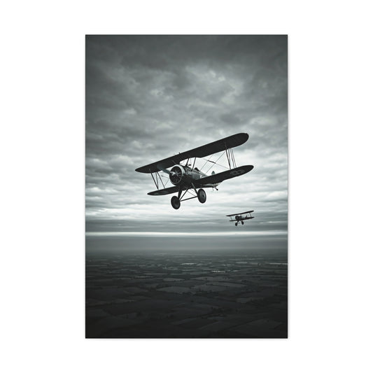 Vintage Squadron Over Open Seas Wall Art & Canvas Prints