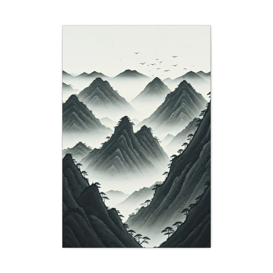 Whispering Peaks Mist Wall Art & Canvas Prints