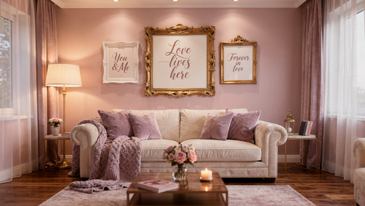 How to Infuse Your Home with Love Using Romantic Typography and Stylish Wall Art